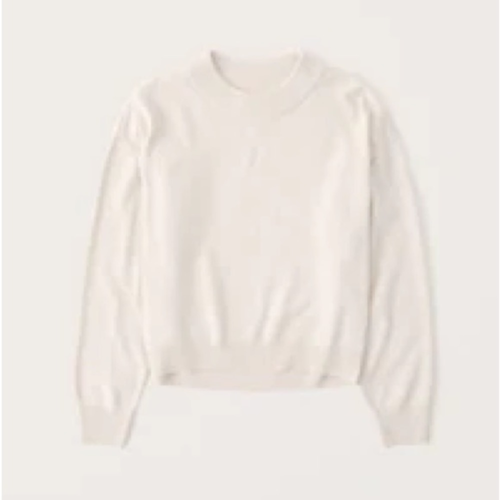 Abercrombie LuxeLoft Crewneck Sweater - Cream